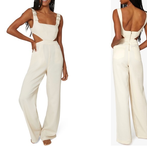 WeWoreWhat Pants - WEWOREWHAT Cutout Overalls